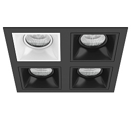 D54706070707 Lightstar Domino точечный светильник, 50Вт, белый;черный