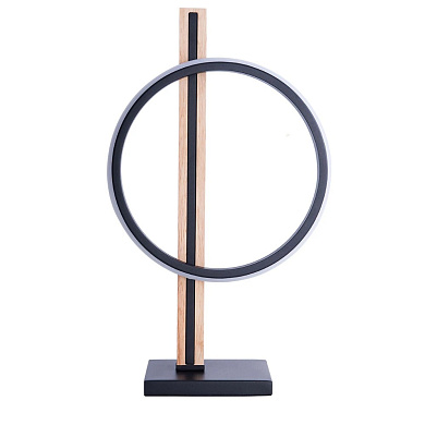настольная лампа декоративная с круглым основанием черный