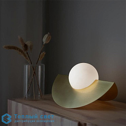 221265 Globen Lighting Roccia настольная лампа с шаровым плафоном на керамическом основании