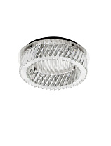 Triac Dimmable Clear Crystal & Nickel Metal Base LED 34Watt 220-240Volt 2380Lm IP20 3000K D:43 H:14 cm