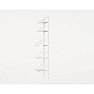 8418 Shelf Library Frama Стеллаж одинарный 185.2x40 белый — фото 1