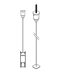 FTL35 F HE DOWN-UP - CABLE SUSPENSION SINGLE 1,6m Delta Light PR FEMTOLINE кабельная подвесная система одиночная
