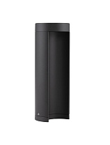 Dark Anthracite Aluminium & Clear Glass LED 9 Watt 470Lm 3000K 200-240 Volt Beam Angle 55º IP54 D: 9 H: 25 cm