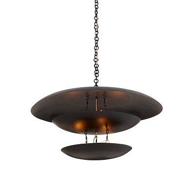 Люстра Arteriors Florko, воронёное железо