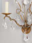 WA0053.GI Nimes Beaded Vaughan настенный светильник с хрустальными подвесками и металлическими рожками под свечи — фото 1