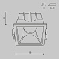 DL043-01-10W4K-D-SQ-WB Maytoni Alfa LED Встраиваемый светильник 10W 500лм Белый — фото 6
