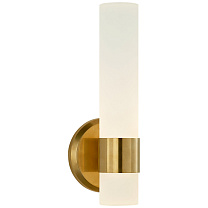 Barton Single Arm Sconce натуральная латунь с гравированным кристаллом