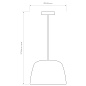 1456009 Taiko Pendant 300 Astro lighting подвесной светильник матовый чёрный — фото 8