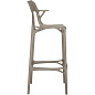 05889GR Kartell AI Барный стул AI, переработанный, 75 см, серый — фото 2