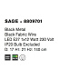 8809701 SAGE Novaluce светильник LED E27 1x12Вт 230В IP20