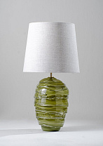 Split Pea shown with 16 Bongo in Natural Linen with Cream Card Lining