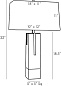 49746-183 Herme Lamp Arteriors настольная лампа