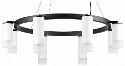 LR0188643641 Lightstar Rullo подвесная люстра с кольцевым основанием черного цвета
