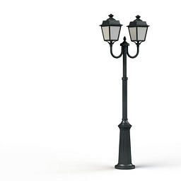 150034008 Roger Pradier Place Des Vosges Evolution уличный фонарный столб с тремя плафонами в тёмном корпусе