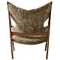 71058-002371 Audo Copenhagen Knitting Lounge Chair , Орех / Овчина Сахара — фото 1