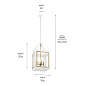 Vath 16" 4 Light Foyer Pendant White & Natural Brass подвесной светильник 52029WHNBR Kichler — фото 4