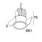 19424 9230 B Delta Light RINGO MINI DEEP II X Встраиваемый светильник — фото 1