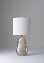Moth shown with 10 slim straight oval Lampsahde in natural linen with cream card lining