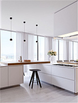 Black Chrome Aluminium & Acrylic LED 13Watt 220-240Volt 922Lm 3000K IP20 Light Up & Down D:9.6 H:140cm