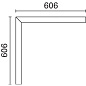 MJ57 iN 30 iGuzzini corner module for continuous line - Low Contrast - direct emission - LED  - warm white  integrated DALI dimmable control gear — фото 1