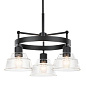 Eastmont 3 Light Chandelier Black  and Walnut Wood люстра 52402BK Kichler — фото 7