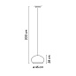 745524/11_10 Vibia Knit ø 45 см x 28 см - 7455 подвесной светильник — фото 1