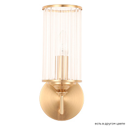 GLORIA AP1 BRASS Crystal Lux GLORIA настенное бра с вертикальным стеклянным плафоном и основанием цвета латунь