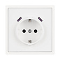 061818 Arlight Механизм розетки с USB зарядкой SCT-NOBE-MUCC-SFPL-WH (230 В, 16A) — фото 1