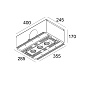 SPLITBOX 3 SPY 52 92720 W белый Delta Light Встраиваемый в потолок светильник — фото 1