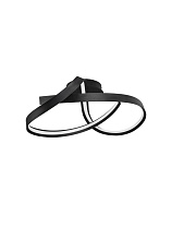 Triac Dimmable Sandy Black Aluminium, Steel & Silicone LED 47 Watt 220-240 Volt 2484Lm IP20 2700-3000-4000K CCT by Dip Switch D: 60 H:24 cm