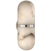Melange Pill Form Sconce полированный никель с алебастром