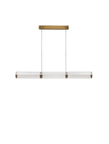 Triac Dimmable Antique Brass Steel & Glass LED 24Watt 220-240Volt 1320Lm IP20 3000K L:120 :W:12 H:180 cm