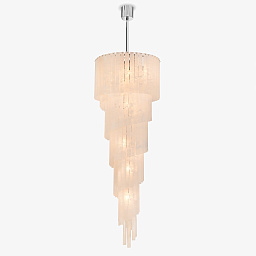 CL127-80 Bella Figura Pall Mall подвесная люстра с каскадным стеклянным плафоном конической формы