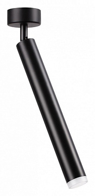 потолочный светильник с поворотным цилиндрическим плафоном черный