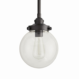 49210 Arteriors Reeves уличный подвесной светильник с небольшим стеклянным шаром и металлическим держателем