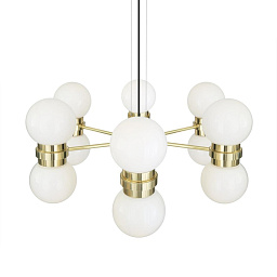 MLF272 Mullan Lighting Eske шестирожковая потолочная люстра с матовыми стеклянными шарами