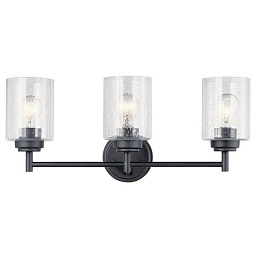 Winslow 3 Light Vanity Light Black настенный светильник 45886BK Kichler