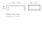 Frame coffee table 120x80x35 стол, Vondom — фото 1