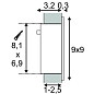 111292 SLV FRAME CURVE LED светильник встраиваемый 1W, 3000К, 350мА, серебристый /алюминий