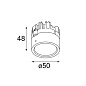 14060505 Modular M-Led 50 GE Встраиваемый точечный светильник — фото 1