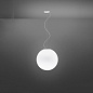 F07A49 01 Fabbian Lumi Sfera SP LED L люстра со сферическим плафоном белый — фото 1