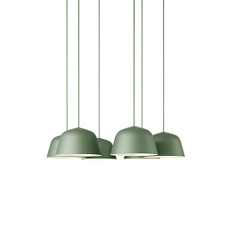 Ambit Pendant Cluster подвесной светильник Muuto White / Dusty Green AMBCL25A0105
