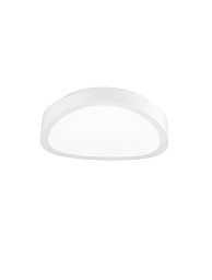 61471602 Nova Luce Onda потолочный светильник белого цвета с округлым корпусом и матовым куполом