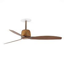 WEAVER RECESSED M Old gold/walnut fan Wall Control white