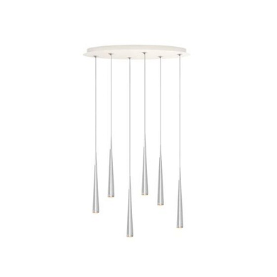CNO06-0 Grau Niceone CHANDELIER 6 ALU POL/GREY/WHITE подвесной светильник