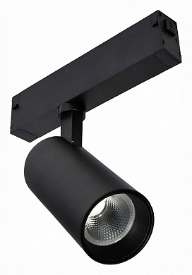 магнитный трековый прожектор с цилиндрическим корпусом черного цвета для магнитного трека 230V