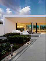 Black Sandstone Cement LED 7Watt 220-240Volt 840Lm IP65 3000K D:20 H:55 cm