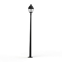 Avenue 3 N° 11; Clear glass Built-in LED 3000°K warm white 35W; Dark black