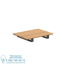 VIGOR LOUNGE НИЗКИЙ СТОЛИК 150X108 КРАСНОЕ ДЕРЕВО-БЕЛЫЕ НОЖКИ Royal Botania