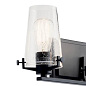 Alton 3 light Vanity Light Black настенный светильник 45297BK Kichler — фото 4